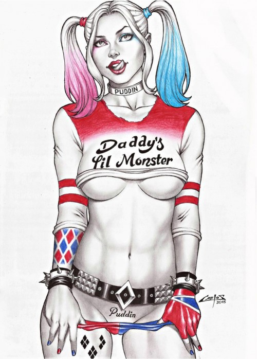 harley quinn 2 on e bay auction now by carlosbragaart80 d933f1m