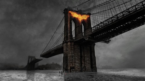 DARK KNIGHT RISES batman superhero fire bridge 1920x1080