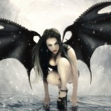 art-demon-jennifer-gelinas-black-fantasy-wings-girl-gelinas