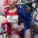 artwork-harley-quinn-short-shorts-wallpaper-preview