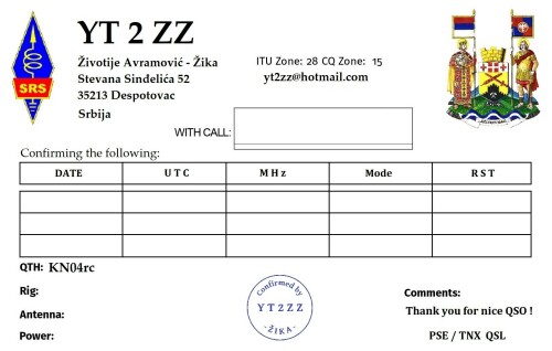 QSL karta zadnja zika privatno[129]